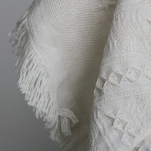 Sofa Bìa tinh khiết màu trắng bông dệt kim Bohemian ném với Tassel macrame - Product Image 5