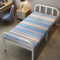 Meubles de chambre à coucher, lit pliant en acier de haute qualité, fournisseur de lits pliants portables, cadre de lit simple en métal