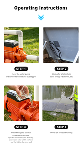 Bomba de Agua Periférica de Hierro Fundido <span class=keywords><strong>Pedrollo</strong></span> QB60 con Energía Solar, Motor de Cobre para Agua Limpia y Aguas Residuales Agrícolas, Garantía CE OEM - Product Image 3