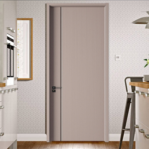 Prix d'usine Dernier design américain Maison moderne Panneau de placage en bois massif prémonté Noyer noir Porte intérieure pour les maisons - Product Image 4