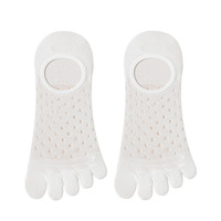 Chaussettes d'été décontractées à cinq doigts en bambou sans commande minimale pour hommes avec doublure en maille à séchage rapide avec caractéristique antibactérienne