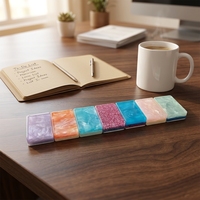 Mahjong en acrylique solide bicolore poli haute brillance, résistant aux rayures, pour le jeu de société quotidien et décontracté à la maison ou dans le salon