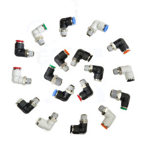 Codo macho de un solo toque de latón <span class=keywords><strong>pl</strong></span>ástico <span class=keywords><strong>PL</strong></span>, empuje neumático para conectar accesorios - Product Image 4