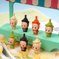 Groothandel 3D boorgat Kawaii Gembul Gemoy cartoon grote op maat gemaakte kerst schattige hars figuur bedel voor het maken van telefoonriemen