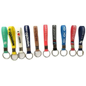 2023 Cheap Wholesale No Minimum Custom logo Text Promotional Silicone Keychain - Product Image 1