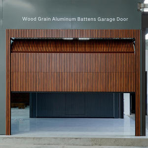 Porte de <span class=keywords><strong>garage</strong></span> industrielle à double section en acier nord-américain pour deux voitures et portes piétonnes pour maison résidentielle - Product Image 5