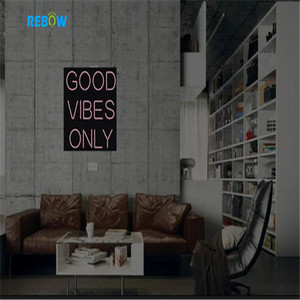 Rebow Hot Selling <strong>Good</strong> <strong>Vibes</strong> <strong>Only</strong> Custom Led Letter <strong>Neon</strong> <strong>Sign</strong> - Product Image 6