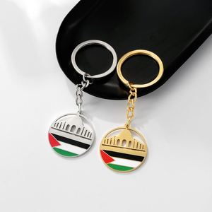 Vente en gros de porte-clés en métal de haute qualité avec <span class=keywords><strong>carte</strong></span> de Palestine, porte-clés poing et drapeau de Palestine, vente en gros d'usine - Product Image 6
