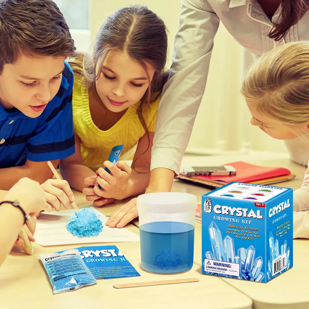 Hot Selling Amazon DIY Bildungs geschenk Magic Crystal Growing Science Kit Spielzeug Jungen und Mädchen Lustige Spiele Kits Sammlerstücke