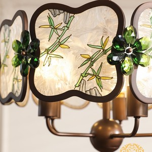 Lámpara de Techo Estilo Zen de la Dinastía Song, 5/8 Cabezas, Luz LED, Forma Redonda, Decoración para el Hogar, Dormitorio, Sala de Estar, Comedor - Product Image 2