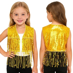 Chaleco con Flecos para Niñas de 6 a 16 Años, Top Corto con Flecos, Chaleco para Baile de Jazz, Cha-Cha, Actuación, Competencia, Disfraces de Baile Lírico Latino - Product Image 2