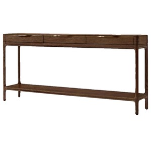 RH americano in legno massello portico <span class=keywords><strong>tavolo</strong></span> contro la parete divano posteriore diversi in rovere retrò pannello divisorio lungo <span class=keywords><strong>tavolo</strong></span> personalizzato - Product Image 1