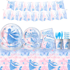 Décoration de fête thème dessin animé fête d'<span class=keywords><strong>anniversaire</strong></span> vaisselle, nappe, serviettes, serviettes en papier, décoration d'assiettes - Product Image 1