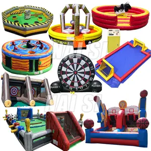 Popular Events Inflatable Basketball Game Football Carnival Axe Shooting Game Target Interactive Inflatable Games For Children