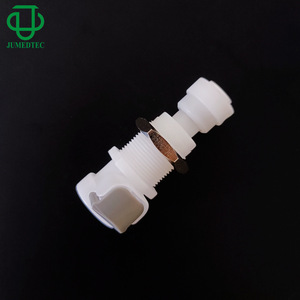 Válvula de Cierre con Rosca Externa Serie AP JUMEDTEC, Asiento Hembra, Plástico POM, Abrazadera de Acoplamiento Rápido de 6 mm, Uso Médico e Industrial - Product Image 2