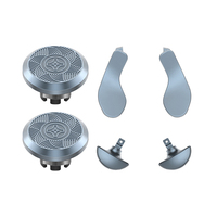 Boutons métalliques modulaires ergonomiques à graver, stick analogique interchangeable pour manette PS5 Edge, boutons arrière amovibles en métal, 4 pagaies