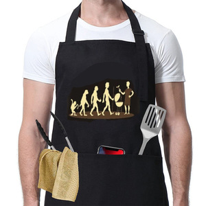 Hot Funny Alphabet Logo House Printing Cocina Restaurante Chef's BBQ Hombre Mujer Colgador de cuello ajustable Delantal de limpieza - Product Image 4