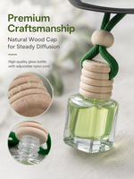 Diffuseur d'huiles essentielles pour voiture, diffuseur de parfum naturel suspendu, parfum longue durée pour l'intérieur du véhicule