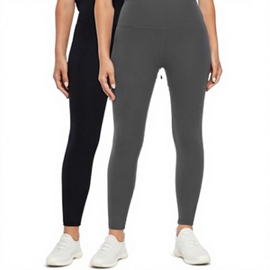 Leggings Deportivos de Cintura Alta para Mujer, Súper Suaves, Transpirables, Tejidos, con Costuras, Logotipo Personalizado, Elásticos, Estilo Casual para Gimnasio y Fitness - Product Image 3