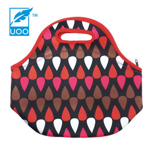 UOO Chine Sac à lunch isolé en nylon et polyester durable avec fonction imperméable en néoprène pour le stockage des aliments - Product Image 3