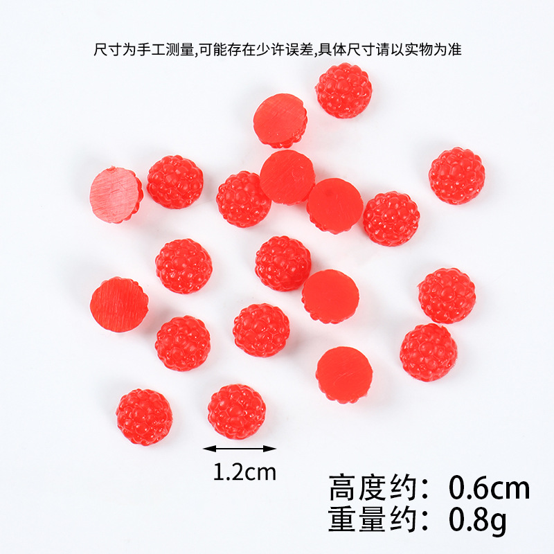 12 cm rouge demi-mûrier-taille moyenne-une pièce