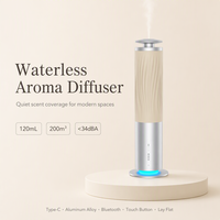 Nouveau diffuseur d'arômes électrique sans eau, rechargeable, en alliage d'aluminium, machine à parfum intelligente sans fil pour la maison