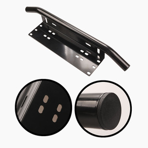 Soporte para matrícula de aluminio de 605 mm con abrazadera para vehículos todoterreno, ajuste universal, color negro - Product Image 2