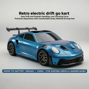 GT3 Factory lanza directamente el nuevo kart eléctrico retro <span class=keywords><strong>de</strong></span> drift <span class=keywords><strong>de</strong></span> 3000W 72V con batería <span class=keywords><strong>de</strong></span> litio <span class=keywords><strong>de</strong></span> 50Ah, ideal para <span class=keywords><strong>karting</strong></span> <span class=keywords><strong>de</strong></span> nivel <span class=keywords><strong>de</strong></span> competición. - Product Image 1