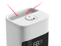 Humidificateur ultrasonique grande capacité 8L, 25W, 280ml/h, télécommande, humidification constante intelligente, remplissage par le haut, silencieux, pour toute la maison