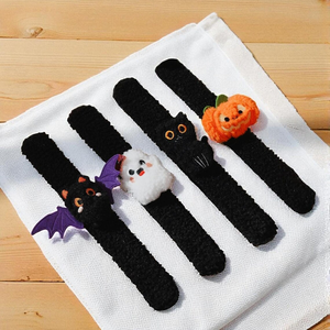 Bracelet slap d'Halloween Pafu, cadeau de fête festif, style citrouille, fantôme, chauve-souris, chat noir, jouets pour enfants, cadeaux de fête pour la fête d'Halloween - Product Image 2
