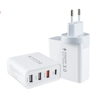 Adaptateur secteur pliable USB C 30W 4 ports PD 3.0 Bloc chargeur mural super rapide pour iPhone 12 13 14 iPad Pro OVP Boîte cadeau protégée
