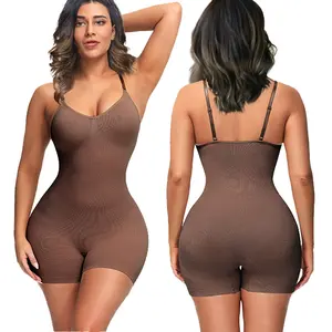 Kolumbianischer Körperanzug mittellanges Schlankheitsbekleidung Dreifarbige Formkleidung mehrfarbige hohe Taille Leggins Thigh Shaper