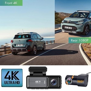 Caméra de tableau de bord à double objectif 4K+1080P, écran 3 pouces, 170° °   Caméra de <span class=keywords><strong>Voiture</strong></span> DVR Grand Angle WiFi GPS Vision Nocturne Enregistrement en Boucle - Product Image 4