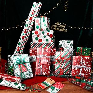 Wholesale Disposable Custom Gift <b>Christmas</b> Party Wrapping Paper Roll 43*300cm Metallic Uncoated Recyclable - Product Image 1