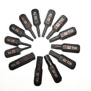 <span class=keywords><strong>Embout</strong></span> <span class=keywords><strong>de</strong></span> tournevis <span class=keywords><strong>Torx</strong></span> magnétique S2 <span class=keywords><strong>de</strong></span> sécurité avec trou, tige hexagonale 1/4 po, longueur 25 mm/1 po - Product Image 5