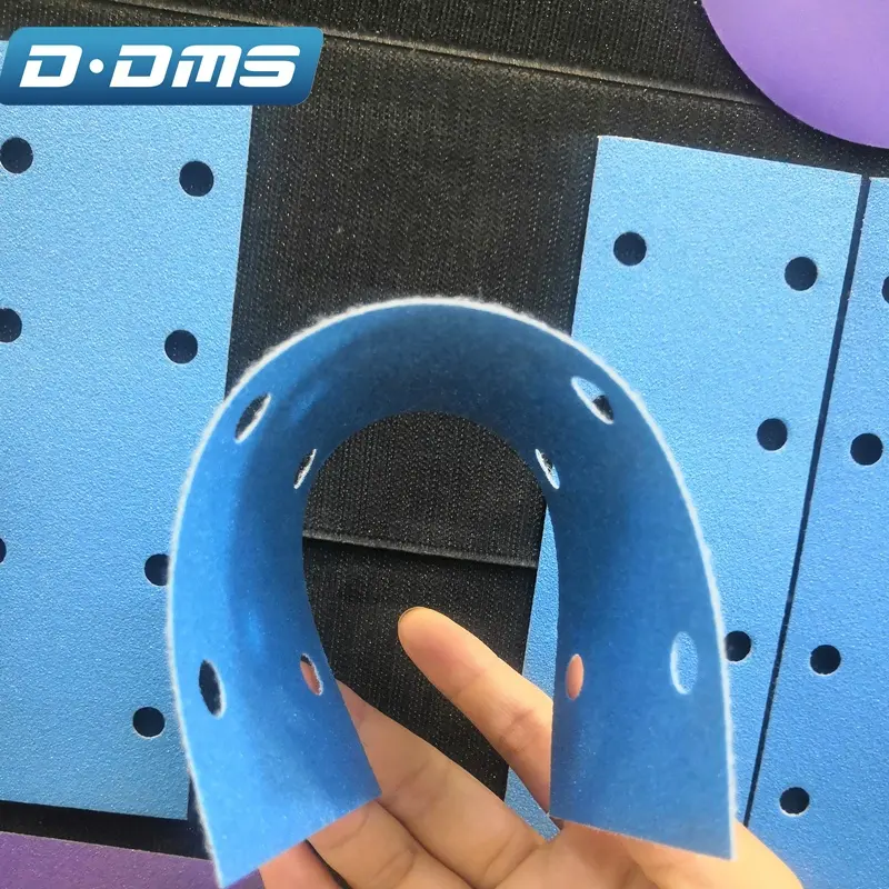 D dms dimeisi q226 disco de polimento, filme azul abrasivo personalizado 4 + 4 furos