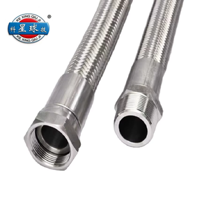 Manguera Flexible Trenzada de Acero Inoxidable <span class=keywords><strong>304</strong></span> de Alta Presión 10K, Pulida, con Extremo de Brida DN8-DN50, Resistente a la Corrosión - Product Image 2