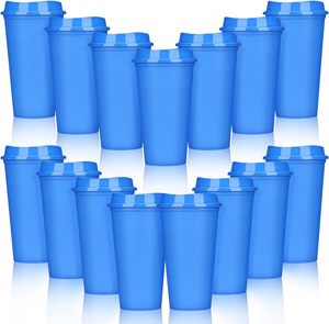 Best Selling Plastic Reusable 16oz Classic <b>Design</b> Coffee Tumbler Travel Mug with Custom Logo <b>Lid</b> Customizable Color for Camping - Product Image 1