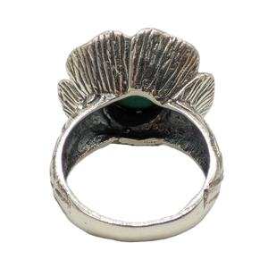 Bague élégante en malachite, ajustable, faite à la main, bijoux en pierres précieuses pour femmes et hommes, avec un design en pierre de cristal verte polie, idéale pour offrir en cadeau - Product Image 4