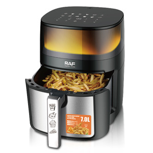 Friteuse à air multifonctionnelle de grande capacité 7L, écran tactile numérique intelligent avec fenêtre de visualisation - Product Image 1