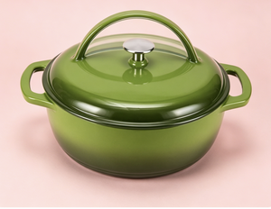 <span class=keywords><strong>Cocotte</strong></span> <span class=keywords><strong>en</strong></span> <span class=keywords><strong>fonte</strong></span> émaillée ronde et durable avec couvercle <span class=keywords><strong>en</strong></span> <span class=keywords><strong>fonte</strong></span>, 6,9 litres, vert - Product Image 3