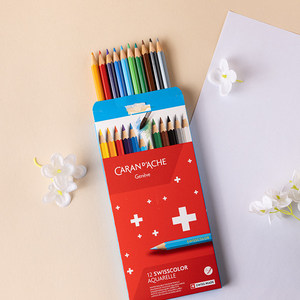 Estuche de Viaje con Juego Limitado de Lápices de Colores Solubles en Agua <span class=keywords><strong>Caran</strong></span> <span class=keywords><strong>D</strong></span>'<span class=keywords><strong>Ache</strong></span> de 10/12 Colores para Estudiantes de Arte Profesional y Niños - Product Image 5