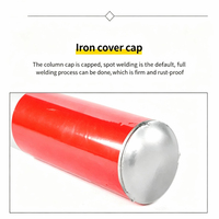 Borne de délimitation flexible en acier inoxydable de qualité ingénierie, réfléchissante, hauteur 100 cm, revêtement PVC pour la sécurité des piétons et des véhicules dans les zones de stationnement