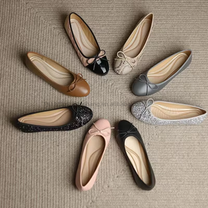 Monthly Sales of 20,000 Pairs Custom Factory Single <b>Shoes</b> Pointed Casual Flat Women's <b>Shoes</b> - Product Image 1