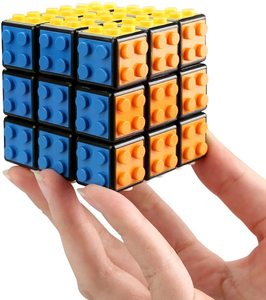 Cube magique en brique 3x3x3, jouet <span class=keywords><strong>2</strong></span> en 1 pour enfants et adultes, cadeau Compatible avec - Product Image 3