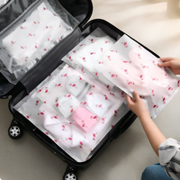 Sac d'emballage pour vêtements en plastique PE/EVA transparent givré avec fermeture éclair personnalisée