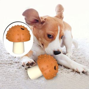 ES-Pro <b>Small</b> Puppy Interactive Silicone Grinding Stick Eco-Friendly Dog Toy Mushroom Shape <b>Microwave</b> Safe Bowls Feeders - Product Image 1