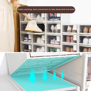 Hộp Đựng Giày Đa Năng Có Thể Gập Lại Có Thể Xếp Chồng Hộp Đựng Bằng Nhựa Có Tay Cầm - Product Image 6