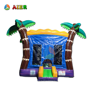 Castillo Inflable con Forma de Palmera de <span class=keywords><strong>la</strong></span> Selva Tropical - Product Image 1