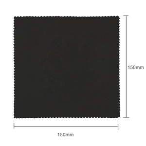 Wholesale Certificated Black White Recycled RPET Microfiber Eyeglass Cleaner <strong>Glasses</strong> <strong>Cleaning</strong> Sunglasses <strong>Cloth</strong> Custom Logo - Product Image 2